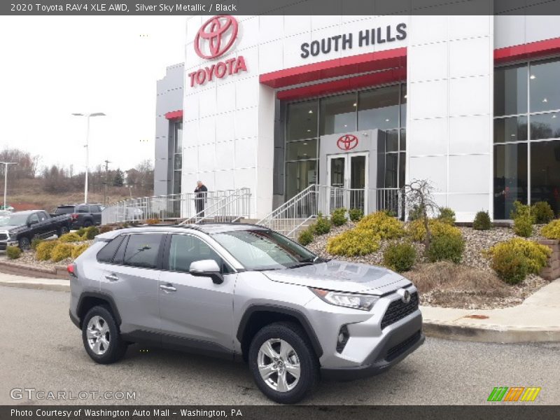 Silver Sky Metallic / Black 2020 Toyota RAV4 XLE AWD