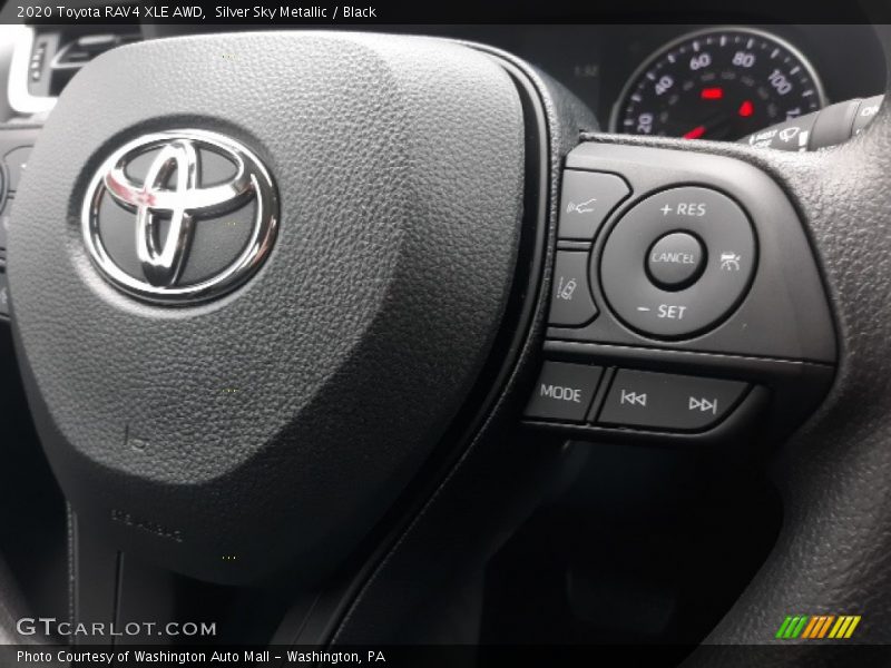 Silver Sky Metallic / Black 2020 Toyota RAV4 XLE AWD