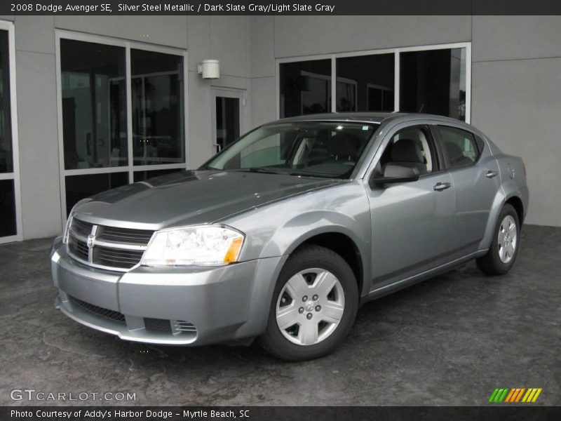 Silver Steel Metallic / Dark Slate Gray/Light Slate Gray 2008 Dodge Avenger SE