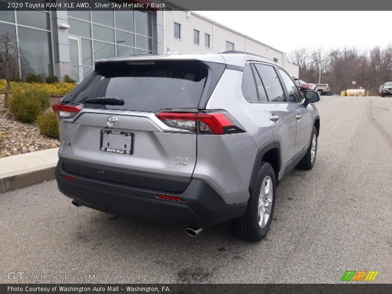 Silver Sky Metallic / Black 2020 Toyota RAV4 XLE AWD