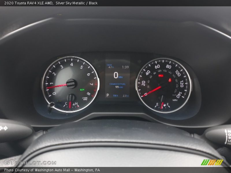 Silver Sky Metallic / Black 2020 Toyota RAV4 XLE AWD