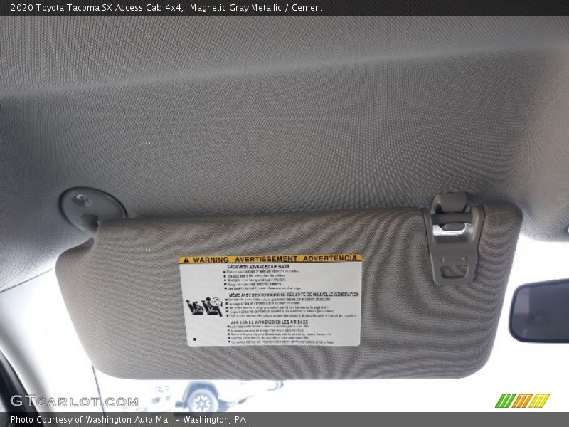 Magnetic Gray Metallic / Cement 2020 Toyota Tacoma SX Access Cab 4x4