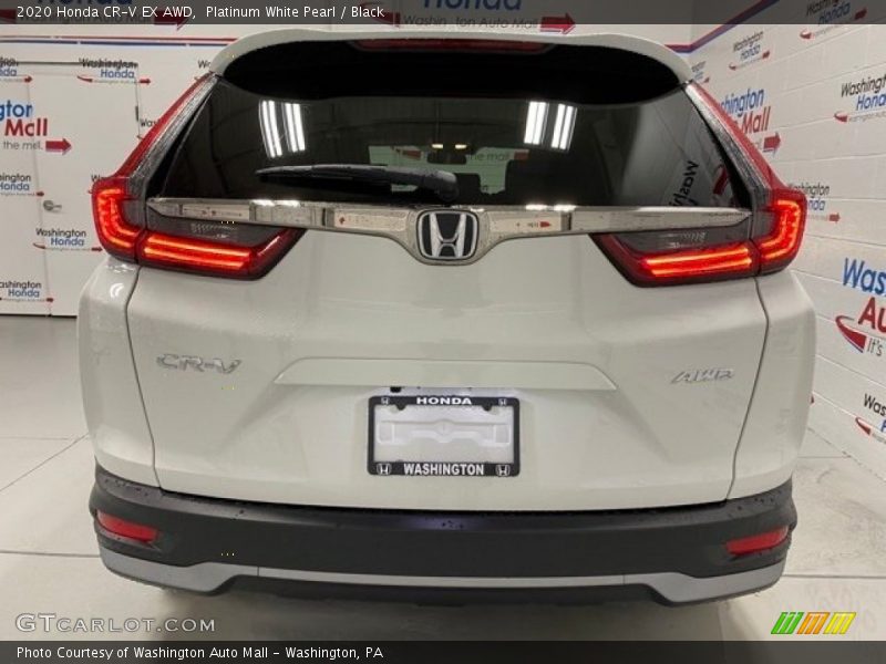 Platinum White Pearl / Black 2020 Honda CR-V EX AWD