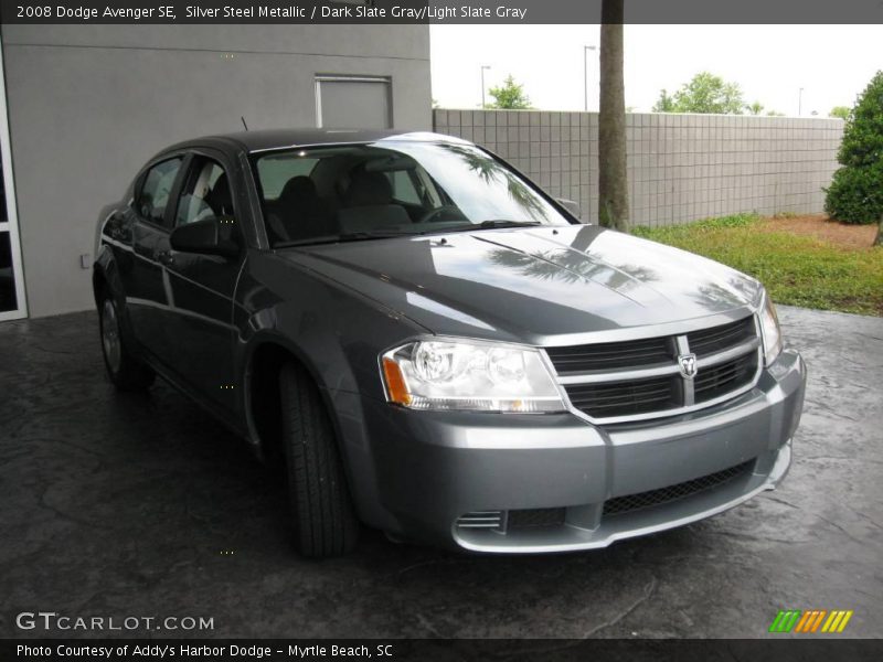 Silver Steel Metallic / Dark Slate Gray/Light Slate Gray 2008 Dodge Avenger SE