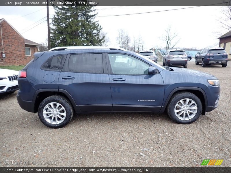 Blue Shade Pearl / Black 2020 Jeep Cherokee Latitude
