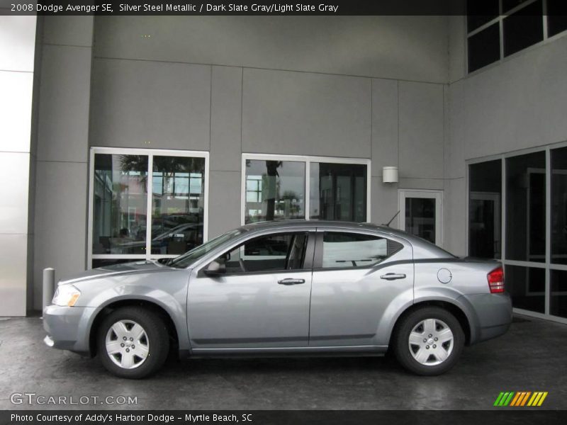 Silver Steel Metallic / Dark Slate Gray/Light Slate Gray 2008 Dodge Avenger SE