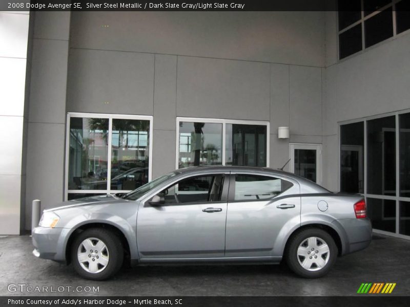Silver Steel Metallic / Dark Slate Gray/Light Slate Gray 2008 Dodge Avenger SE