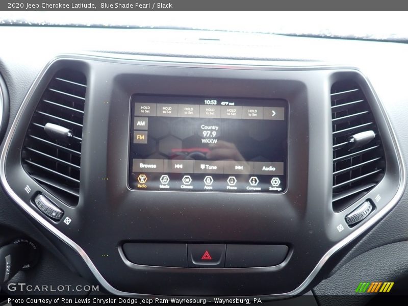 Blue Shade Pearl / Black 2020 Jeep Cherokee Latitude