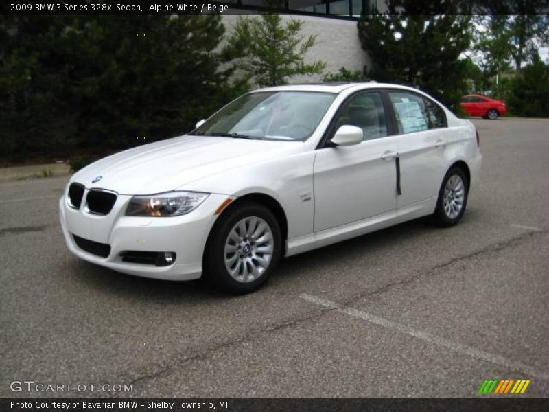 Alpine White / Beige 2009 BMW 3 Series 328xi Sedan