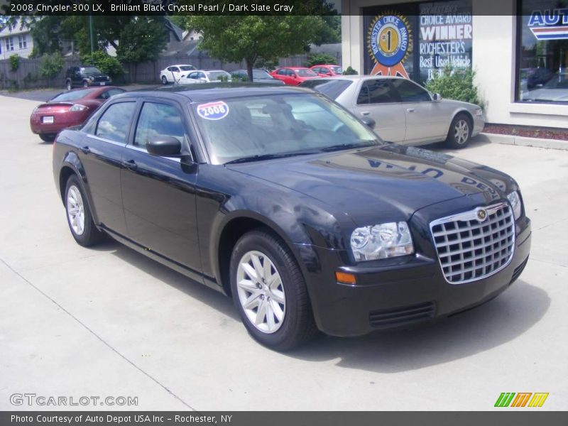 Brilliant Black Crystal Pearl / Dark Slate Gray 2008 Chrysler 300 LX