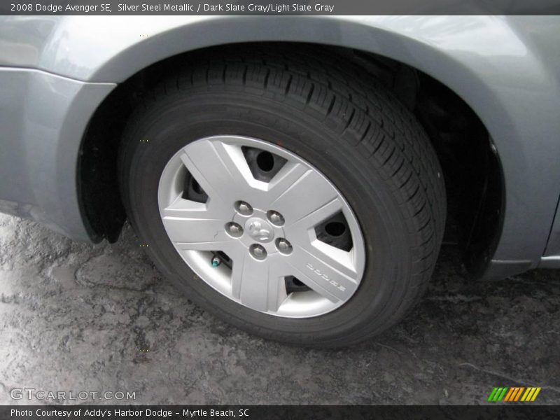 Silver Steel Metallic / Dark Slate Gray/Light Slate Gray 2008 Dodge Avenger SE