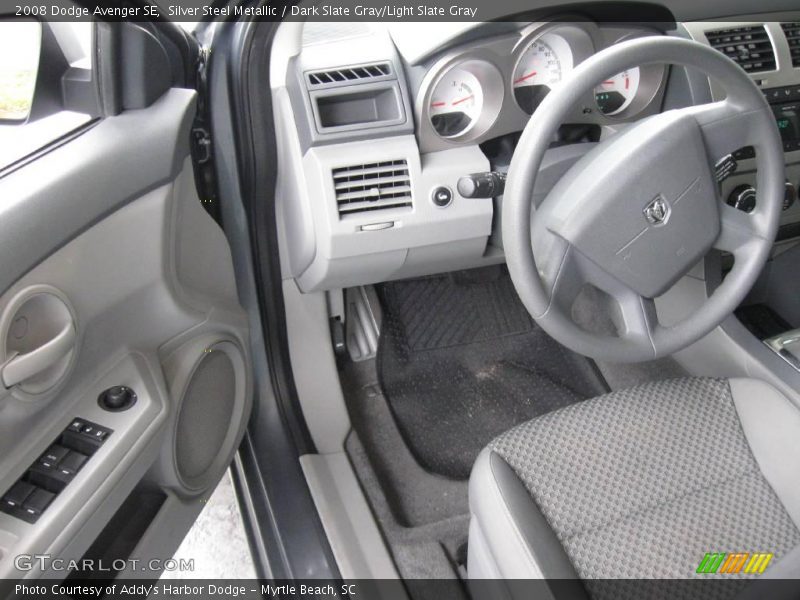 Silver Steel Metallic / Dark Slate Gray/Light Slate Gray 2008 Dodge Avenger SE