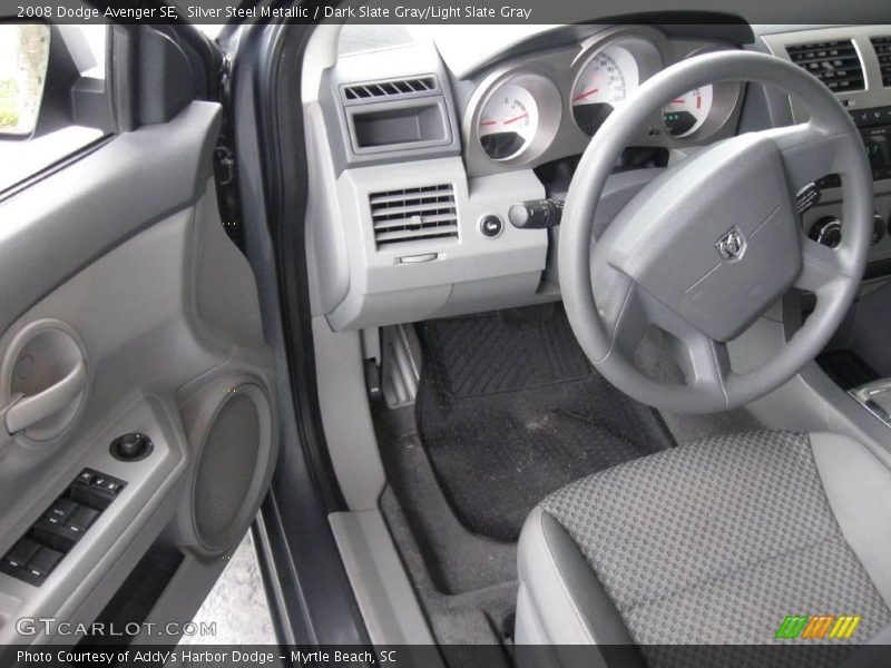 Silver Steel Metallic / Dark Slate Gray/Light Slate Gray 2008 Dodge Avenger SE