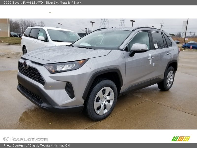 Silver Sky Metallic / Black 2020 Toyota RAV4 LE AWD