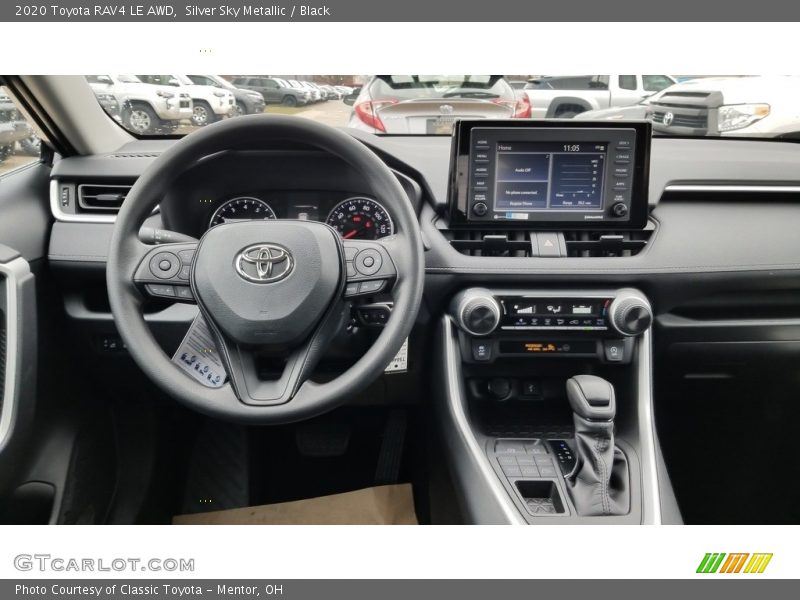 Silver Sky Metallic / Black 2020 Toyota RAV4 LE AWD