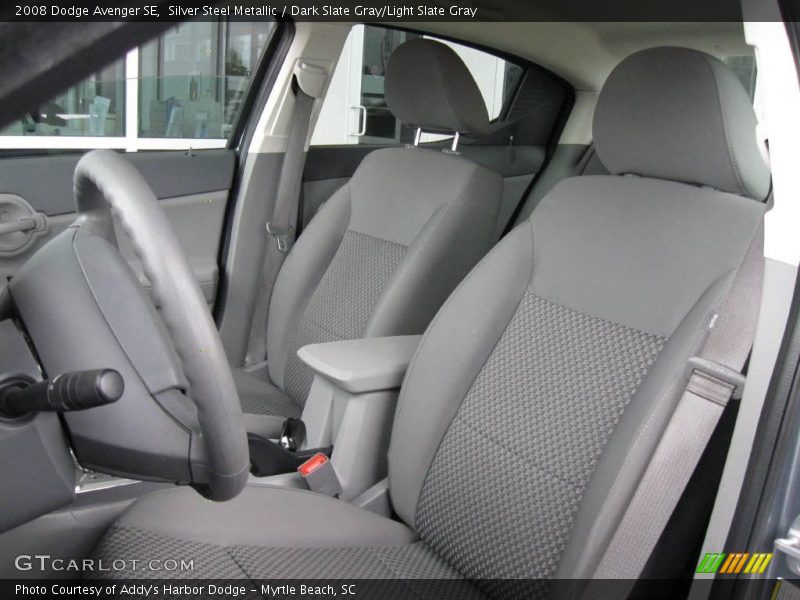 Silver Steel Metallic / Dark Slate Gray/Light Slate Gray 2008 Dodge Avenger SE