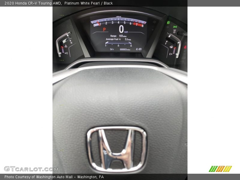 Platinum White Pearl / Black 2020 Honda CR-V Touring AWD