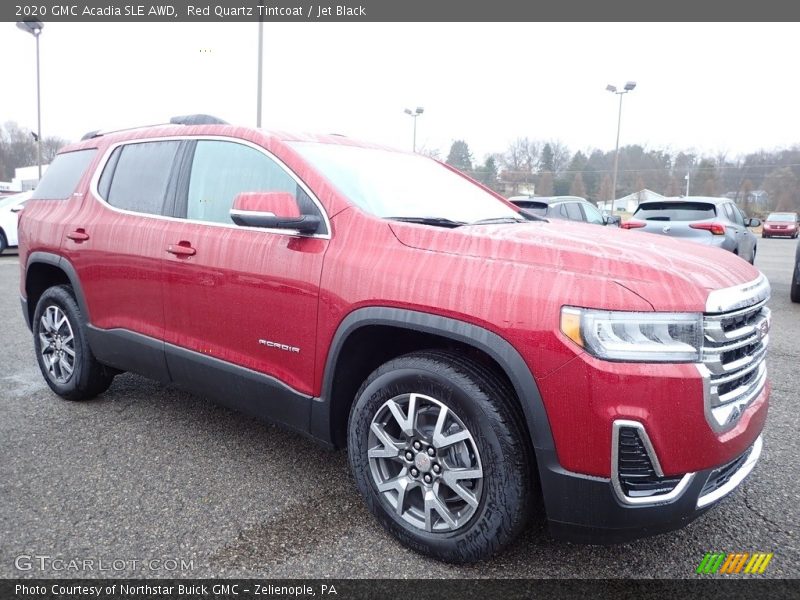 Red Quartz Tintcoat / Jet Black 2020 GMC Acadia SLE AWD