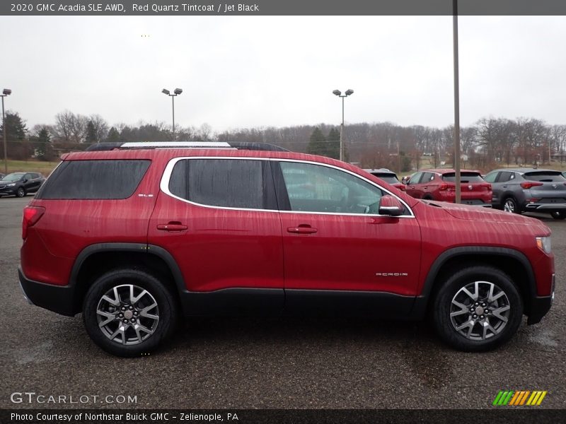 Red Quartz Tintcoat / Jet Black 2020 GMC Acadia SLE AWD