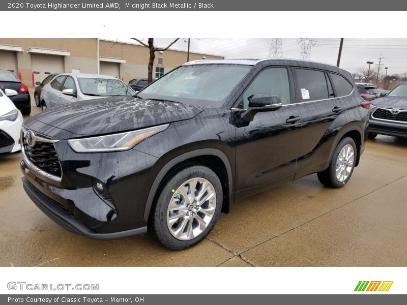 Midnight Black Metallic / Black 2020 Toyota Highlander Limited AWD