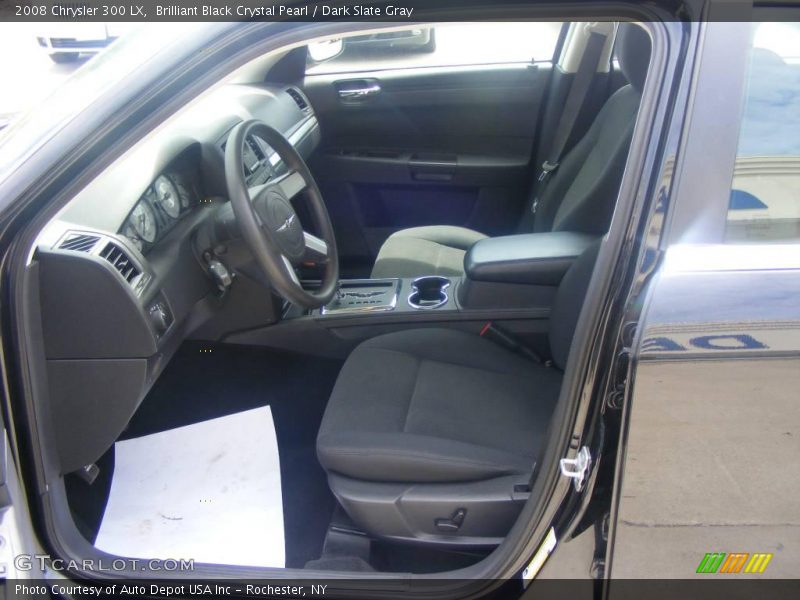 Brilliant Black Crystal Pearl / Dark Slate Gray 2008 Chrysler 300 LX