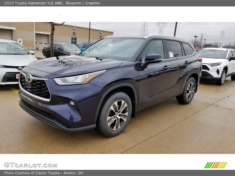 Blueprint / Graphite 2020 Toyota Highlander XLE AWD