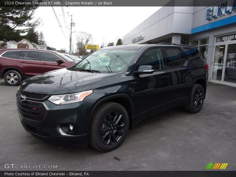 Graphite Metallic / Jet Black 2020 Chevrolet Traverse RS AWD