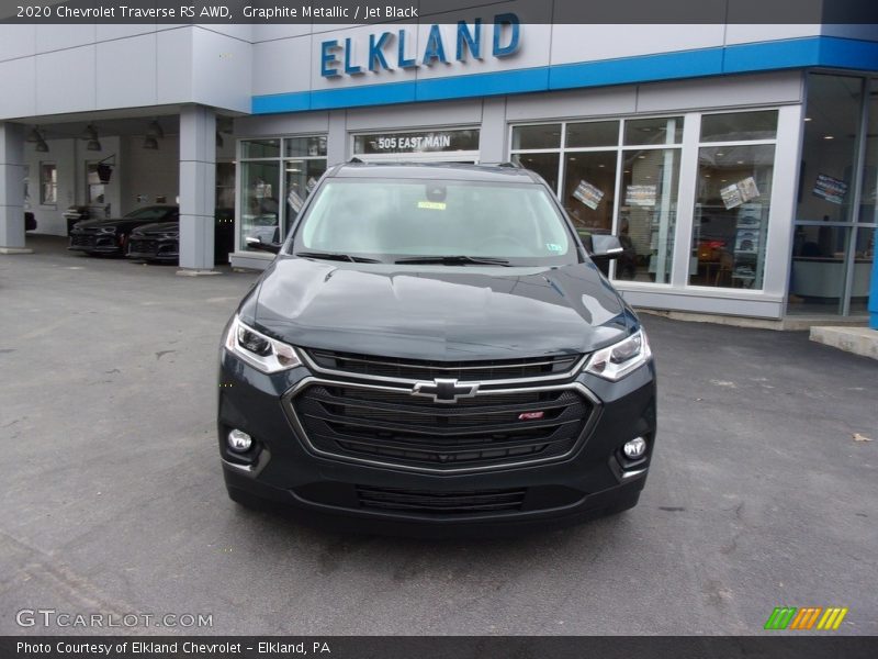 Graphite Metallic / Jet Black 2020 Chevrolet Traverse RS AWD