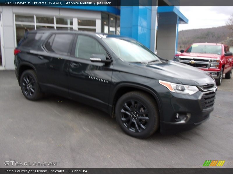 Graphite Metallic / Jet Black 2020 Chevrolet Traverse RS AWD