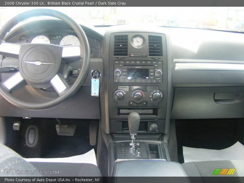 Brilliant Black Crystal Pearl / Dark Slate Gray 2008 Chrysler 300 LX