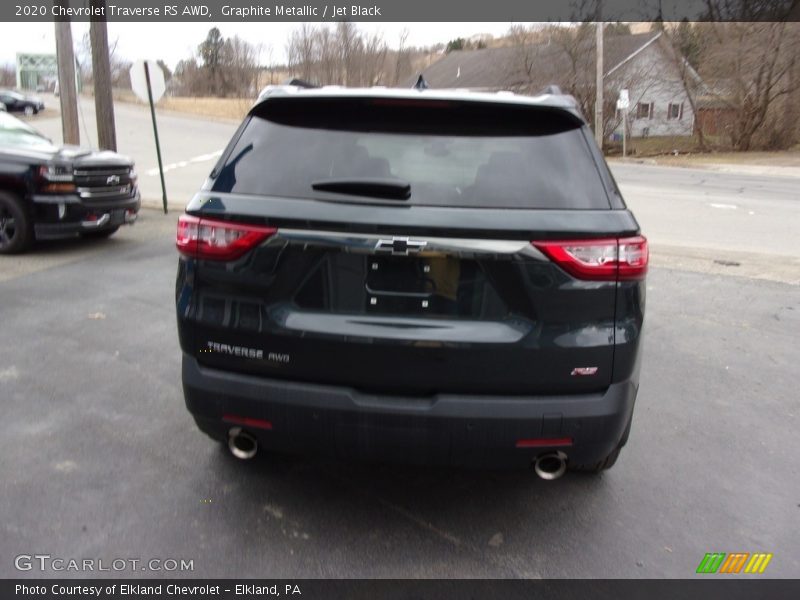 Graphite Metallic / Jet Black 2020 Chevrolet Traverse RS AWD