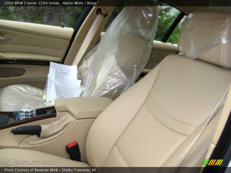 Alpine White / Beige 2009 BMW 3 Series 328xi Sedan