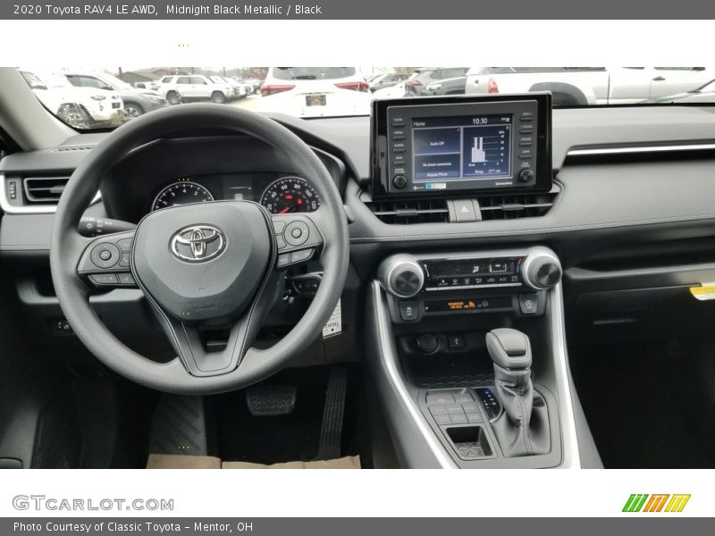 Midnight Black Metallic / Black 2020 Toyota RAV4 LE AWD