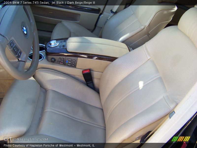 Jet Black / Dark Beige/Beige III 2004 BMW 7 Series 745i Sedan