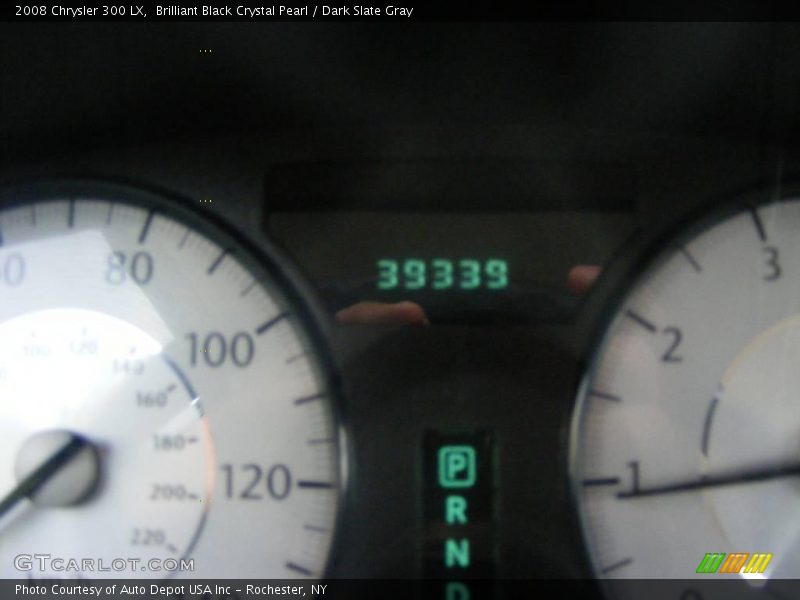 Brilliant Black Crystal Pearl / Dark Slate Gray 2008 Chrysler 300 LX