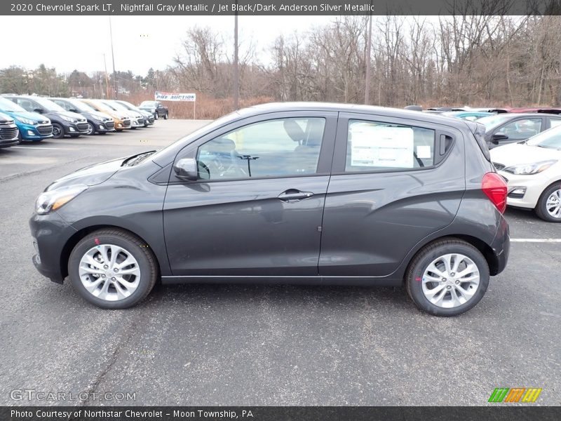 Nightfall Gray Metallic / Jet Black/Dark Anderson Silver Metallic 2020 Chevrolet Spark LT