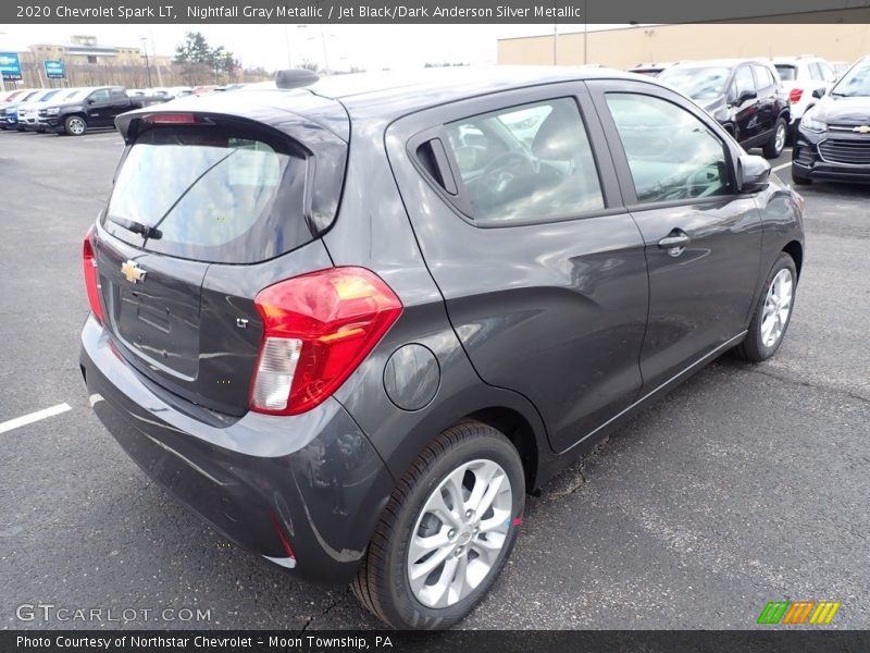 Nightfall Gray Metallic / Jet Black/Dark Anderson Silver Metallic 2020 Chevrolet Spark LT