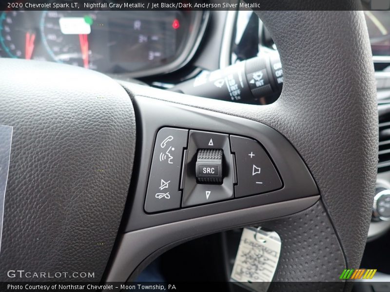 Nightfall Gray Metallic / Jet Black/Dark Anderson Silver Metallic 2020 Chevrolet Spark LT