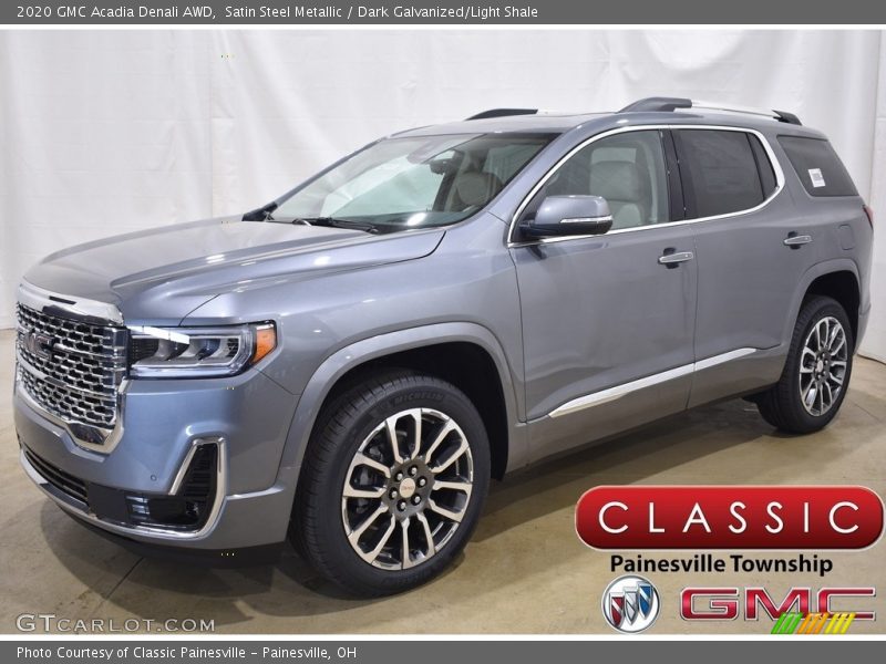 Satin Steel Metallic / Dark Galvanized/Light Shale 2020 GMC Acadia Denali AWD