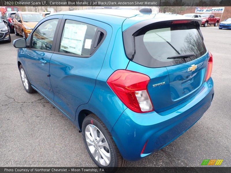 Caribbean Blue Metallic / Jet Black/Dark Anderson Silver Metallic 2020 Chevrolet Spark LT