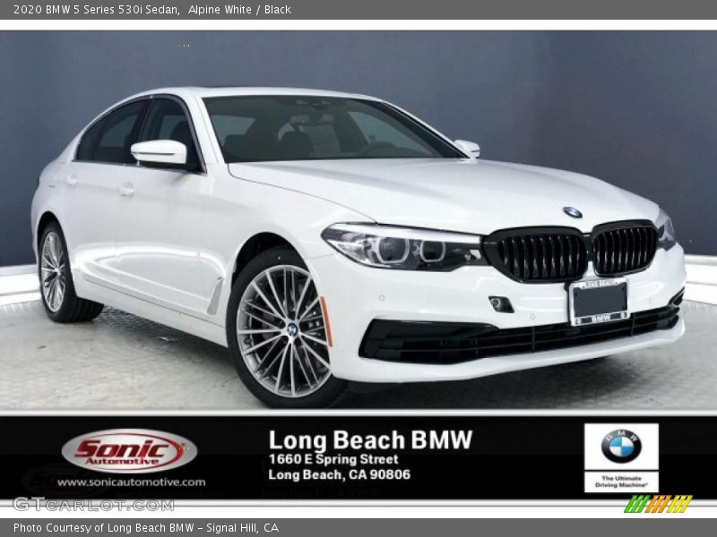 Alpine White / Black 2020 BMW 5 Series 530i Sedan