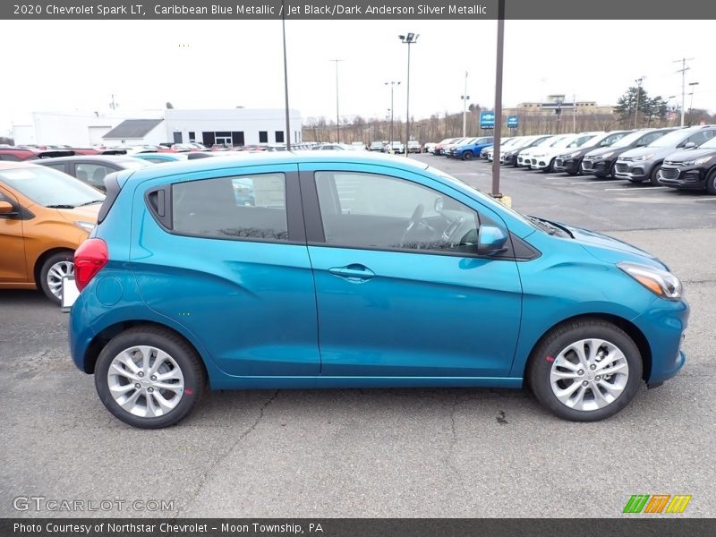 Caribbean Blue Metallic / Jet Black/Dark Anderson Silver Metallic 2020 Chevrolet Spark LT