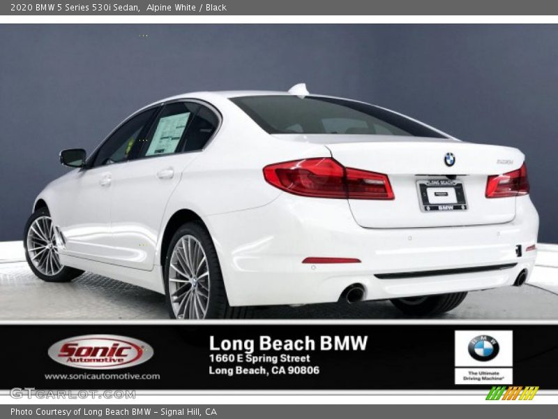 Alpine White / Black 2020 BMW 5 Series 530i Sedan