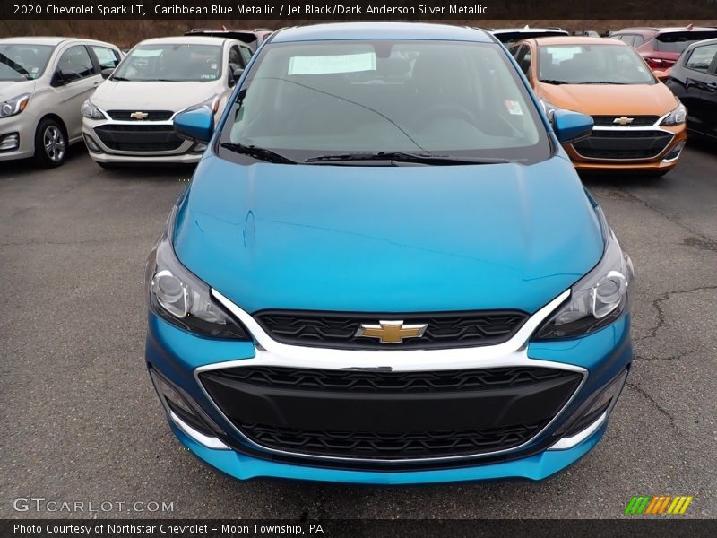 Caribbean Blue Metallic / Jet Black/Dark Anderson Silver Metallic 2020 Chevrolet Spark LT