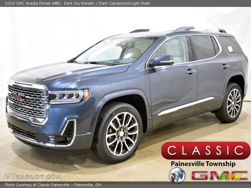 Dark Sky Metallic / Dark Galvanized/Light Shale 2020 GMC Acadia Denali AWD