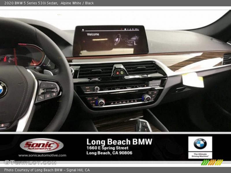 Alpine White / Black 2020 BMW 5 Series 530i Sedan