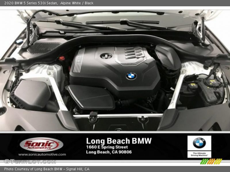 Alpine White / Black 2020 BMW 5 Series 530i Sedan