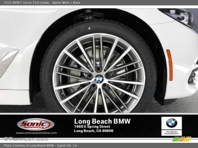 Alpine White / Black 2020 BMW 5 Series 530i Sedan