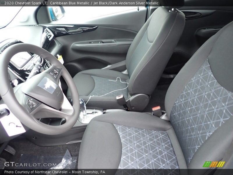 Caribbean Blue Metallic / Jet Black/Dark Anderson Silver Metallic 2020 Chevrolet Spark LT