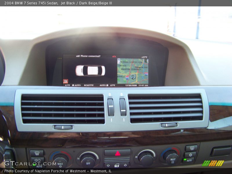 Jet Black / Dark Beige/Beige III 2004 BMW 7 Series 745i Sedan